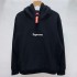 Supreme 16fw Box logo hooded Sweatshirt dark blue