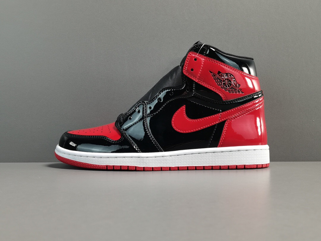 GOD Air Jordan 1 High OG＂Bred Patent＂555088-063