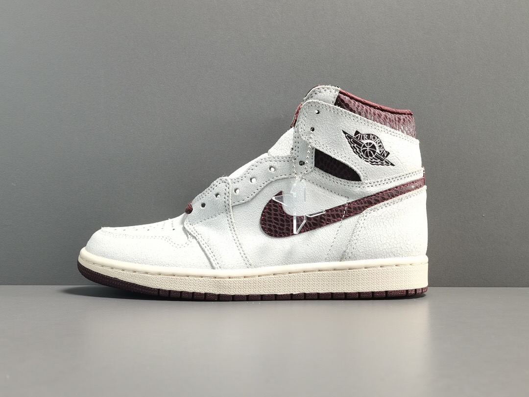 X A Ma Mainers x Air Jordan 1   Retro High OG SP＂Sail and Burgundy＂DO7097-100