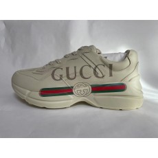 (판매완료) Gucci 구찌 롸이톤 레더 스니커즈 띠 로고 Rhyton 500877-DRW00-9522 (46)