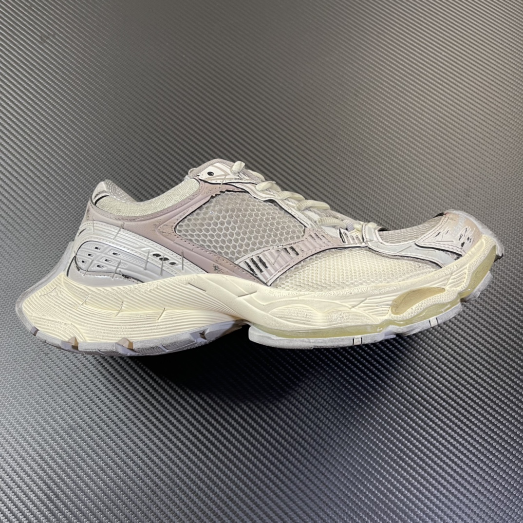 XA 발렌시아가 스테이플러 스니커즈 베이지 그레이 803681W3ST49191