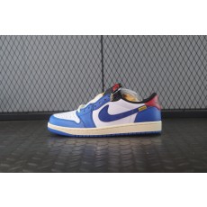 【LJR】Un x Air Jordan 1 Retro Low OG Summit White 蓝白 HQ6998-146
